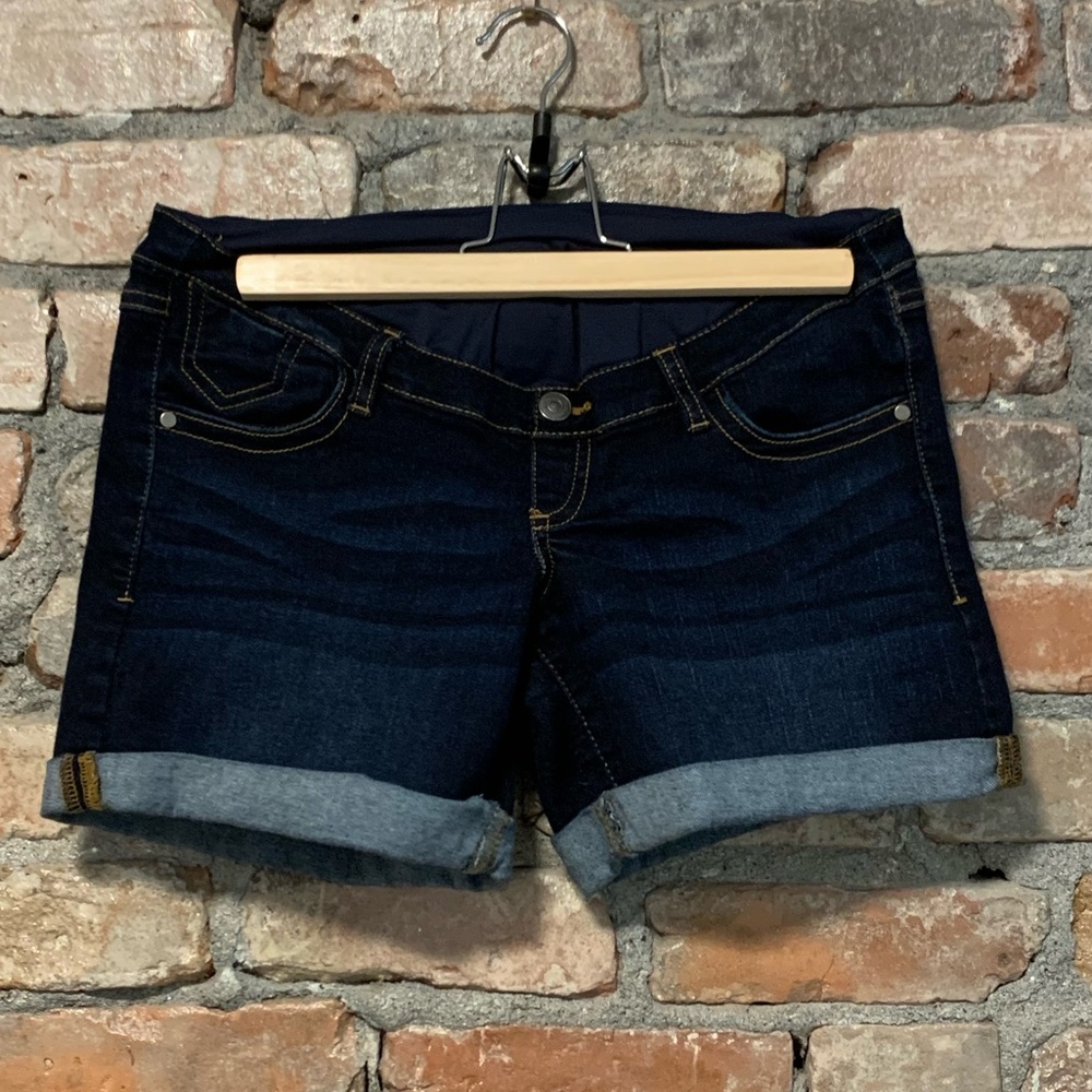 Thyme maternity jean shorts